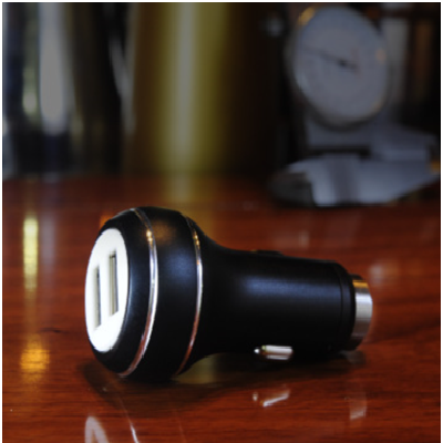 QC2.0 Dual USB Car Charger with Safety Hammer